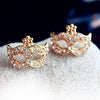 Rhinestones Magic Mask Stud Earrings