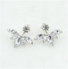 Crystal Bow Flowers Anchors Stud Earrings